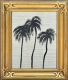 Framed Grasscloth Palms