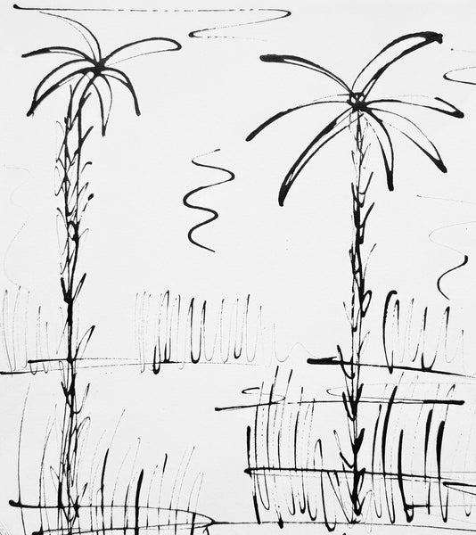 Lyford Inky Palm Study