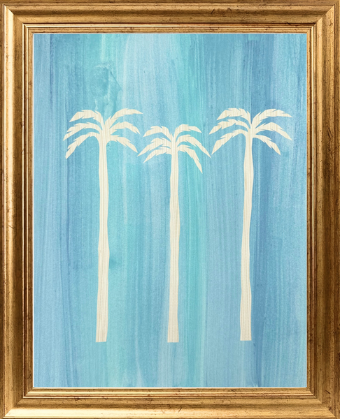 Framed Estil Palm Collage I