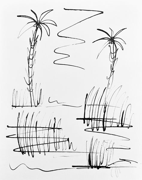 11x14 Lyford India Palms