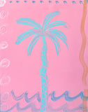 Harbor Island Painted Palm Study on Panel I