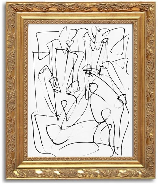 Custom Framed Inky India Figures II