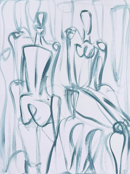 Blue Multi Margo 9x12