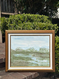 Antique Framed Original Marsh Cove