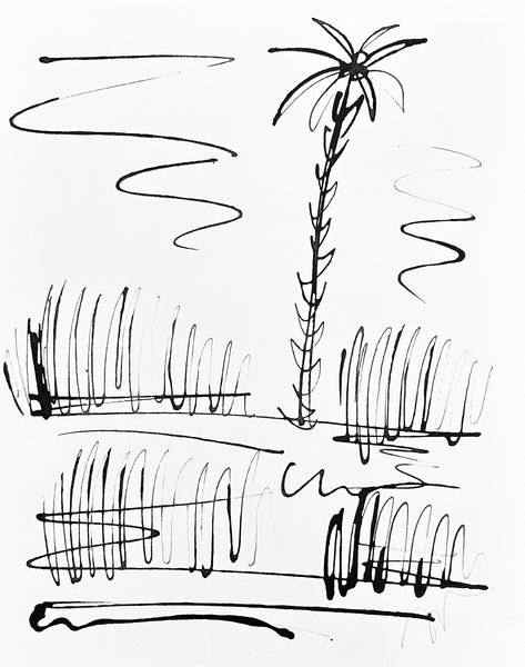 Lyford India Palm Study 11x14