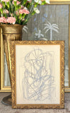 Antique Framed Charcoal Louisa I