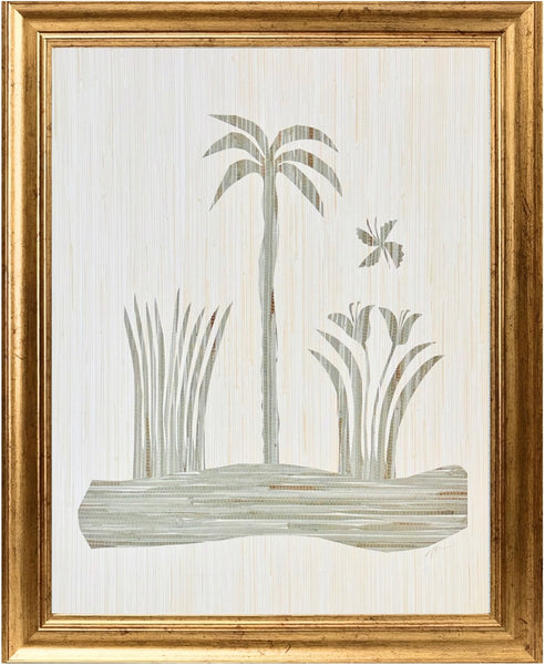 Framed Sage New Hope Palm Collage I