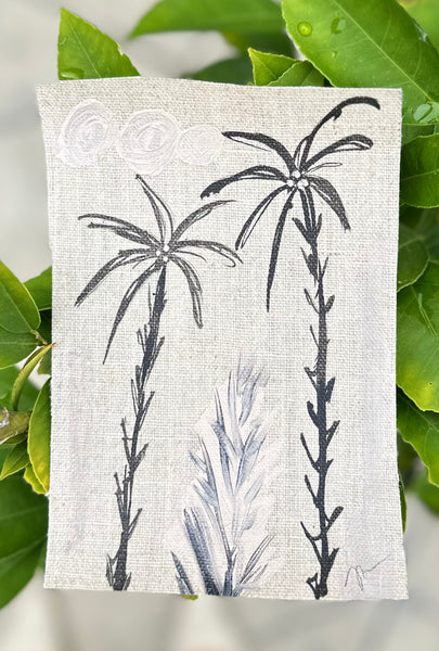 Belgian Linen Palm Study III