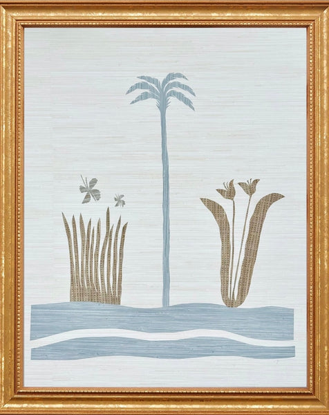 Botanical Palm and Bloom Collage