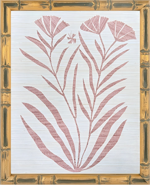 Blush Bamboo Framed Botanical II