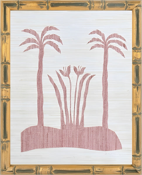 Blush Bamboo Framed Palm I