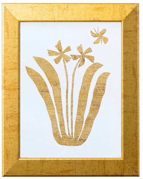 Gilded Blossoms Collage