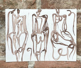 9x12 Washed Africa Multi Figure Study