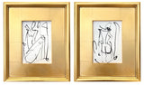 Alta II - HALEY MATHEWES FINE ART original abstract art landscape figure figures landscapes Charleston artist unframed framed lucite gold watercolor charcoal canvas contemporary modern affordable classic