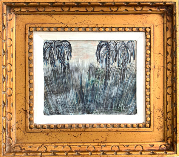 The Cove - HALEY MATHEWES FINE ART original abstract art landscape figure figures landscapes Charleston artist unframed framed lucite gold watercolor charcoal canvas contemporary modern affordable classic