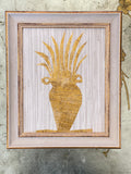 Gilded Fronds on Grasscloth