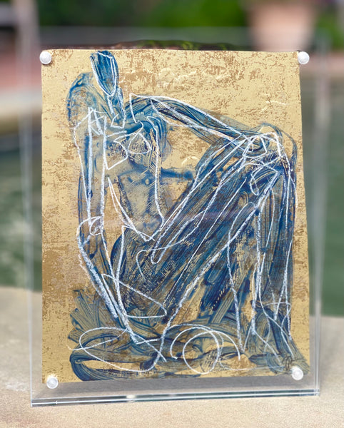 8 x10 Blue Eleanor in Lucite