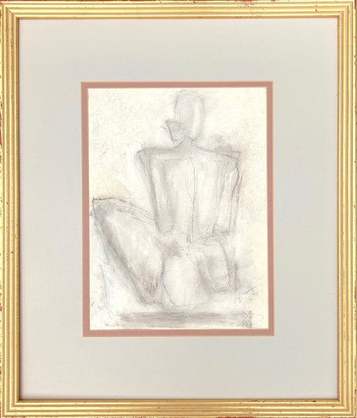 Talley II - HALEY MATHEWES FINE ART original abstract art landscape figure figures landscapes Charleston artist unframed framed lucite gold watercolor charcoal canvas contemporary modern affordable classic