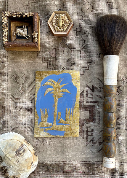 5 x 7.75 Gilded Palm Collage