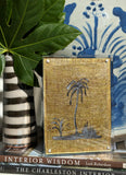 5x7 Lucite Gold Leaf Cay Palm