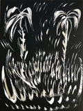 22x30 Nova II - HALEY MATHEWES FINE ART original abstract art landscape figure figures landscapes Charleston artist unframed framed lucite gold watercolor charcoal canvas contemporary modern affordable classic