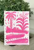 9x12 Pink Happy Palm I